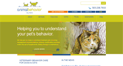 Desktop Screenshot of animalbehaviorclinic.net