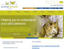 Tablet Screenshot of animalbehaviorclinic.net
